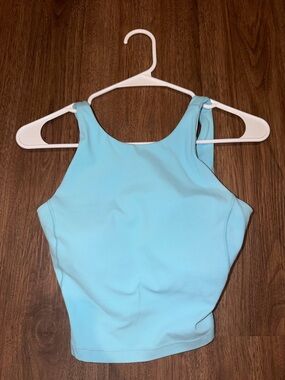 Lululemon Align High-Neck Tank Top in Cyan Blue Size 4